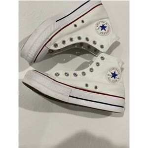 Converse Womens Chuck Taylor High Top Sneakers White Size 9 (men's size 7)